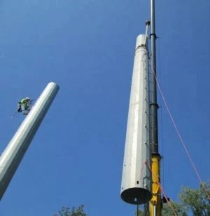 Menara Steel Antena Monopole